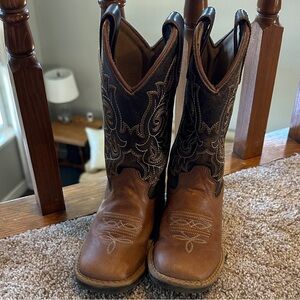 Kids Brown Cowboy Boots